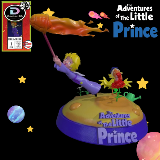 Little Prince-atrapando estrellas-diorama