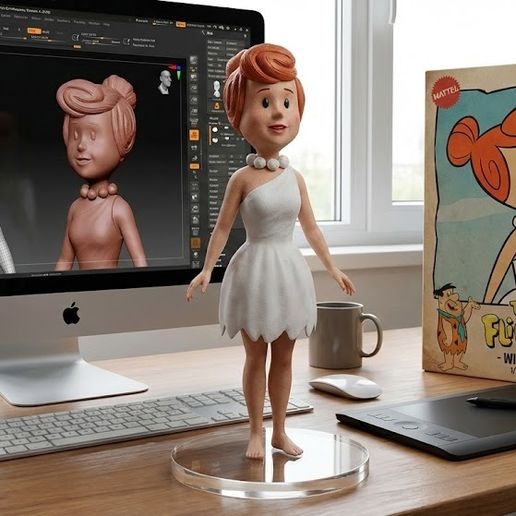 WILMA FLINTSTONE: The Heart of Bedrock! 🦴 Retro 3D Model