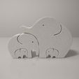 IMG_20220512_215511259.jpg Fichier STL Famille d'éléphants・Plan pour impression 3D à télécharger