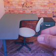 SIMPLE-SWIVEL-CHAIR-MINIATURE-FURNITURE-9.png Simple Swivel Chair Miniature Furniture, Dollhouse Chair, Miniature Office Chair