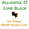 PhotoRoom_20240203_094931.jpg Mankung Alligator II - Limb Block - Stinger 120LBS  Limb