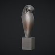 11.jpg White Owl Sculpture 3D Model