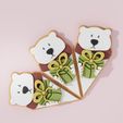 christmas-puzzle-white-bear-without.jpg Christmas Puzzle #7 White Bear Cookie Cutter