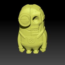 Minion-Face.jpg Archivo STL Skullminion- BOMBA DE MOLDE, CHAMPÚ SÓLIDO・Modelo para descargar e imprimir en 3D, saditec