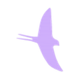 hirondelle4.stl Schwalbe fliegender Vogel
