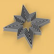 Star-8-pointed.png STAR COOKIE CUTTER (8 POINTED STARS) - 5 SIZES