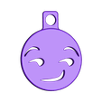 smirking.STL Chaveiro Smirking Emoji Charm