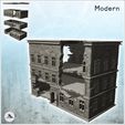 1-PREM.jpg Modern ruined building with two floors and flat roof (5) - Future Sci-Fi SF Post apocalyptic Tabletop Scifi 28mm 15mm 20mm Modern