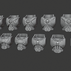 Assault_Squad_Torsos.png Бесплатный STL файл Торсы первенцев - версия для прыжковых войск・Модель 3D-принтера для загрузки
