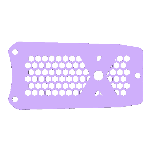 Dart250 rear cover - 3D model önizlemesi