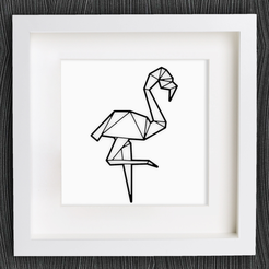 Capture d’écran 2017-11-10 à 10.01.10.png STL-Datei Customizable Origami Flamingo kostenlos・Modell zum 3D-Drucken zum herunterladen