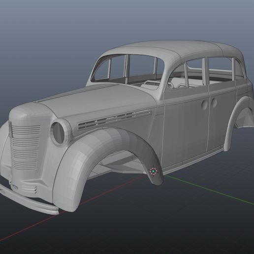 Moskvich 401 1:8 size 3D model