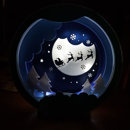 3D printing CHRISTMAS EASY-TO-PRINT SHADOW BOX • made with Ender 3 v 3 ...