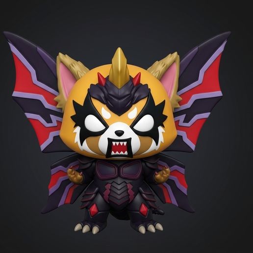 Aggretsuko x Battra - Sanrio Godzilla-Inspired Chibi Figure STL