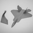 F22-5.jpg Minimalist F-22 Raptor - 3D Printable STL Model