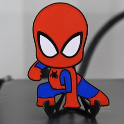 placa chibi spiderman