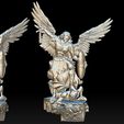 A5.jpg Archangel Michael Bas-Relief 1 3D print model