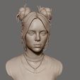 14.jpg Billie Eilish portrait sculpture 1 3D print model