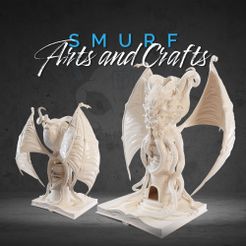 SmurfArtsandCrafts_Würfelturm-Okti_1_Render_070923.jpg STL-Datei Cthulhu Würfelturm: 3D Sculptur – Dark Fantasy, Cthulhu Mythos・3D-druckbares Design zum Herunterladen