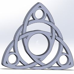 spinner_v3_1.JPG Archivo STL gratuito Hilador Celtic Triquetra・Design para impresora 3D para descargar, Kram12