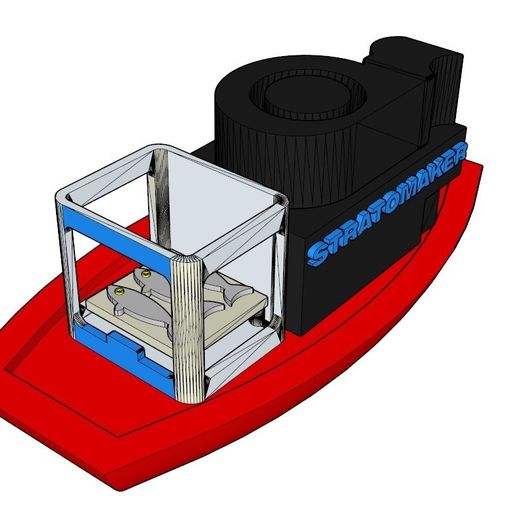 STRATOMAKER fishing boat - 3D model önizlemesi