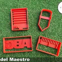 maestro2.jpg Télécharger fichier gratuit Set de Cortadores de Galleta del Dia del Maestro Cortador • Plan à imprimer en 3D, icepro10