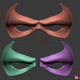 15.jpg Robin Eyes Mask - DC comics Mask - Halloween Cosplay 3D print model