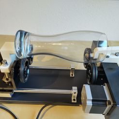 IMG_20230529_162009425_HDR.jpg 3D file Clamp system for Lasercutter rotary (Omtech LRA-GL49) (STL files)・3D print model to download