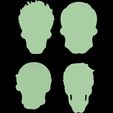 Comic-Skull-Head-Relief-5.jpg A Collection of 4 Comic Skull Head Relief No4 STL file for 3d printing or CNC