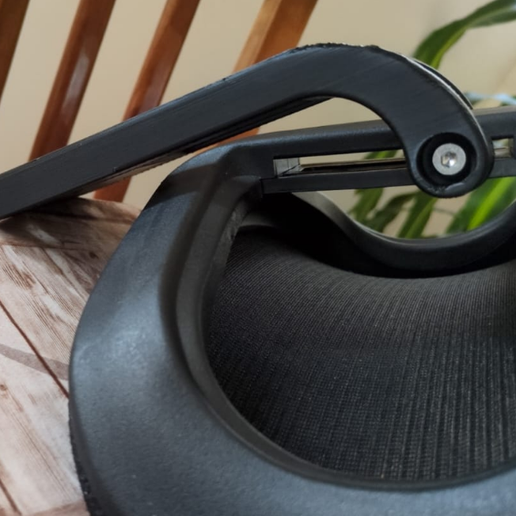 Office Chair Headrest Bracket - Replacement Arm for Ergonomic Mesh Chairs (Tested)