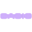 texto cassio blanco.stl BASE FOR CASIO WATCH