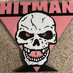 2x BRET HITMAN HART (WWE) V2 Logo Display by MANIACMANCAVE3D