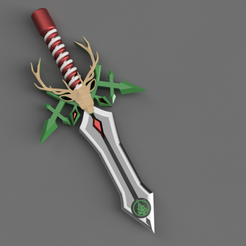 espada-v1.png Archivo STL gratis Espada navideña・Plan imprimible en 3D para descargar