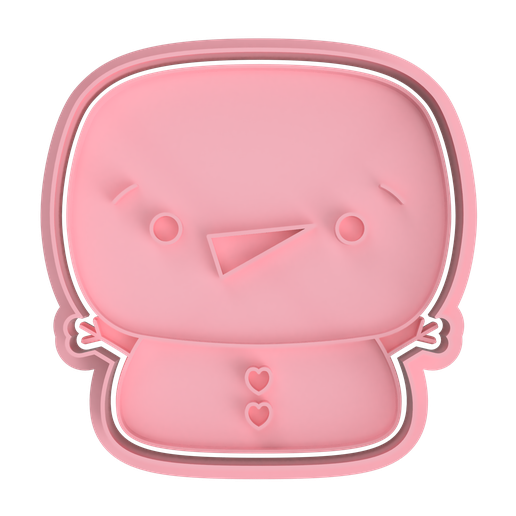 SNOWMAN CUTTERS FOR COOKIES AND FONDANT 3D model