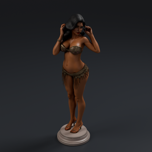 Sensual Female Figure 2 3D printable STL miniature