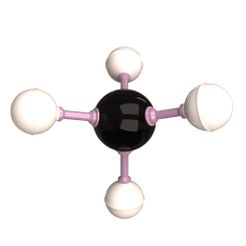 Methane-Molecule-1.jpg Archivo 3D Molécula de metano・Objeto imprimible en 3D para descargar, Caspian3DWorld