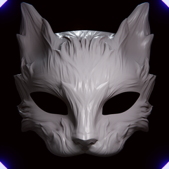gato51.png STL file Cat Mask Mascara de gato 5・3D printing model to download, AlexCamposNexus