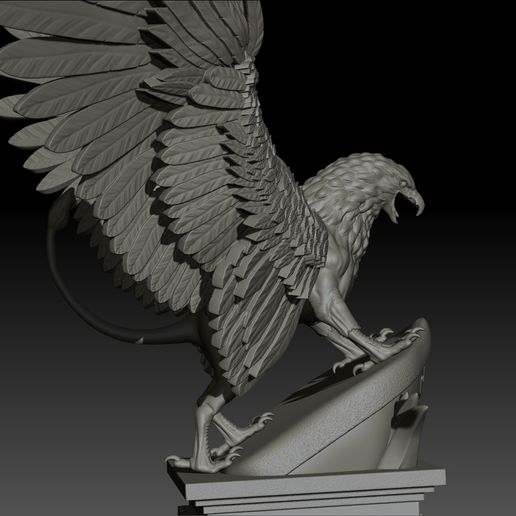 7.jpg Griffon High Poly para impressão 3d