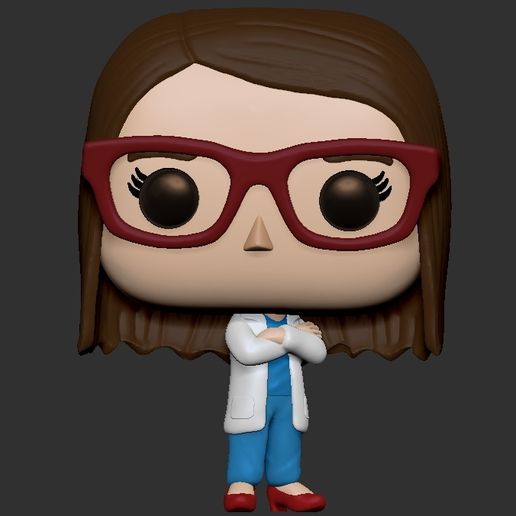 Funko doctor girl - doctor funko 3D model