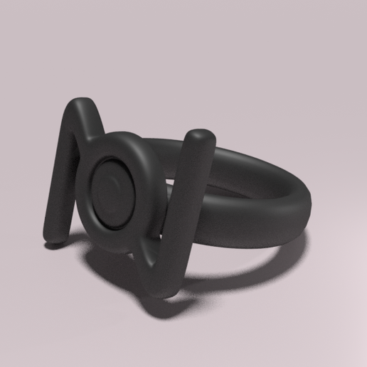 Unown ring "N" 3D model