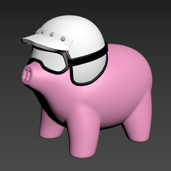 1.png STL file Porsche “Pink Pig” Decoration Figure・3D printable model to download, UNIS