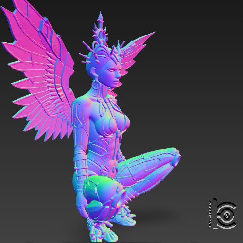 SNAG-0056.png Dark Seraph - Gothic Cyber Fairy STL