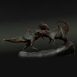fight1.jpg Concavenator fighting 1-35 scale pre-supported dinosaur