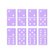 DominoesSht3.stl Bi-Color Dominoes (w Shells and Inserts) and Box