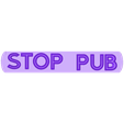 Stop_pub.stl Archivo STL gratis ¡Deja de hacer publicidad!・Modelo imprimible en 3D para descargar