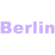 Berlin_name.stl Wall silhouette - City skyline Set