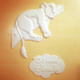 image.png Sleeping Simba - King lion bas-relief customizable