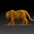 4.jpg Escultura de tigre andante