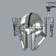 helmet4.jpg The Mandalorian Paz Vizsla Heavy infantry helmet 3D print model
