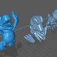 Sin-título2.png Agumon three models low poly